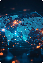 Digital Global Network Map